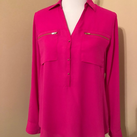 Express Hot Pink Blouse - Picture 1 of 5